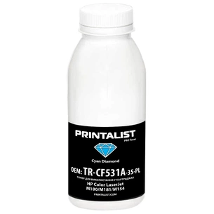 Тонер HP CLJ M180/M181/M154 35г Cyan Printalist (TR-CF531A-35-PL) зображення 1