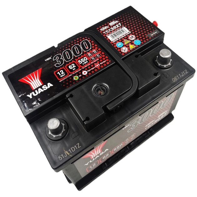 Акумулятор автомобільний Yuasa 12V 62Ah SMF Battery (YBX3027) - picture 4
