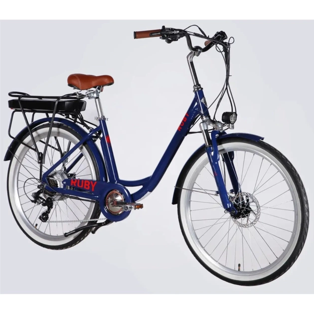 Електровелосипед Dorozhnik 26" eRUBY DD FR рама-17" 36B 13А*г 500Вт 2026 темно-синій (ELB-D-26-299) - picture 2