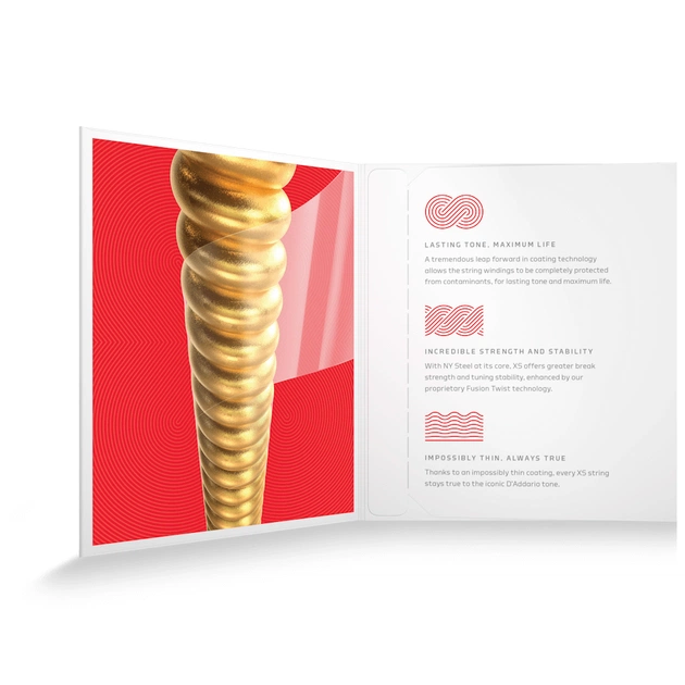 Струни для гітари D'Addario XS 80/20 Bronze Medium (13-56) (XSABR1356) - picture 4