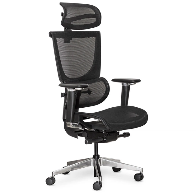 Офісне крісло Mealux S8 Air Black (HF-S8P M/B) - зображення 1