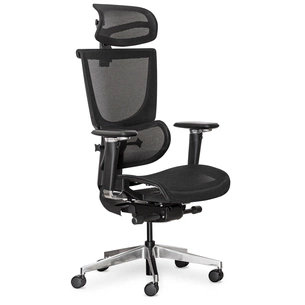 Офісне крісло Mealux S8 Air Black (HF-S8P M/B) зображення 1