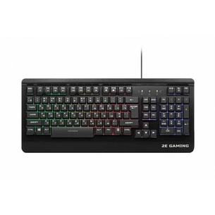 Клавіатура 2E KG320 LED USB Black Ukr (2E-KG320UB) зображення 1