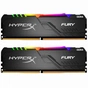 Модуль пам'яті для комп'ютера DDR4 16GB (2x8GB) 3733 MHz HyperX Fury RGB Kingston Fury (ex.HyperX) (HX437C19FB3AK2/16) - зменшене зображення 1