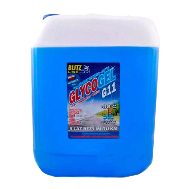 Антифриз BioLine Poland Glycogel G11 ready-mix -37°C син, 10л (175523) - изображение 1