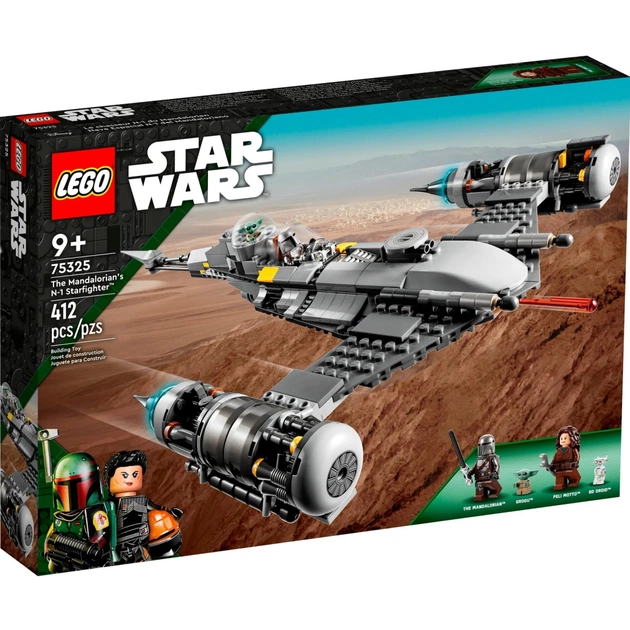 Конструктор LEGO Star Wars Мандалорський зоряний винищувач N-1, 412 деталей (75325) - зображення 1