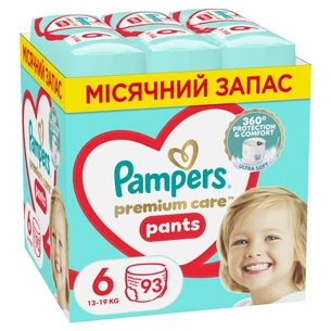 Підгузки Pampers трусики Pants Giant Розмір 6 (14-19 кг) 93 шт (8006540491010) зображення 1