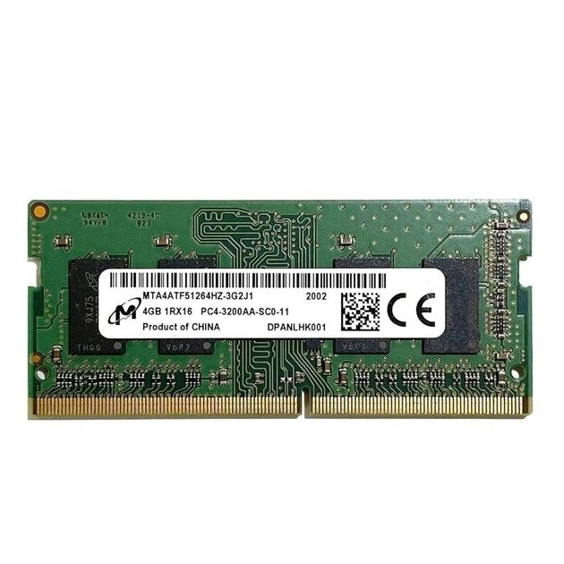 Модуль пам`ятi SO-DIMM DDR4 4GB/3200 Micron (MTA4ATF51264HZ-3G2R1) - изображение 1