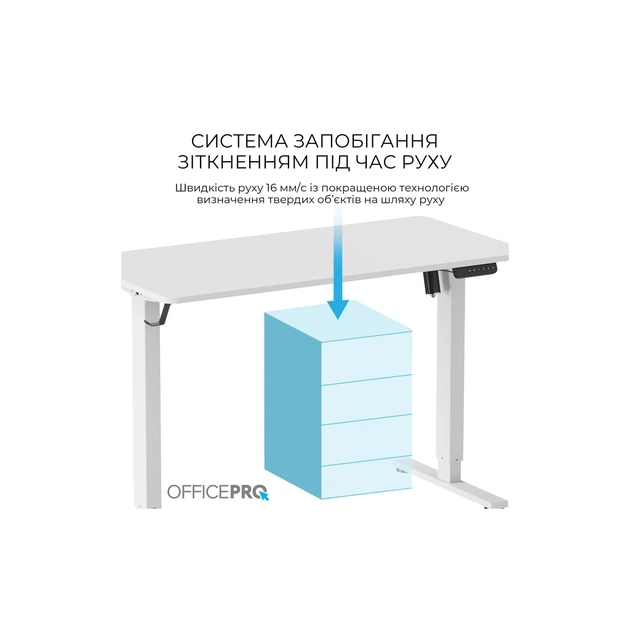 Комп'ютерний стіл OfficePro ODE1260W 1200 х 600 мм White (ODE1260W) - picture 8