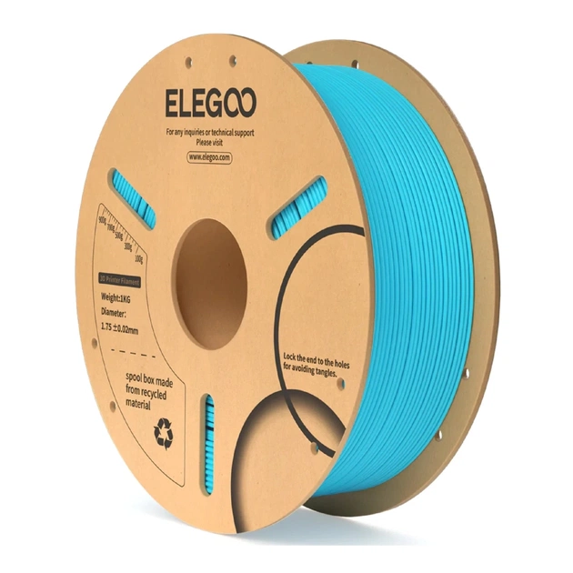 Пластик для 3D-принтера ELEGOO PLA 1кг, 1.75мм, blue sky (50.203.0107) - изображение 1