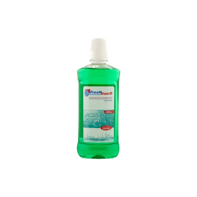 Ополіскувач для порожнини рота Fresh Guard Active Fresh 500 мл (3800031751943) - зображення 1