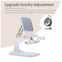 Подставка для планшета и телефона Knight Foldable Desk Mobile Phone Holder Stand (Plastic) White Essager (EZJZM-QSSJ02) - уменьшенное изображение 6