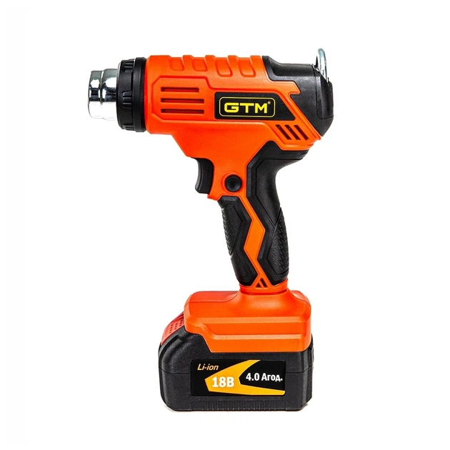 Будівельний фен GTM HGC18/550, 18V, 350/550С, 160/200л/хв, 4Ah (HGC18/550_KIT) - picture 3