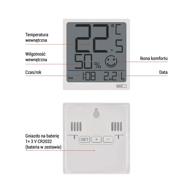 Термо-гигрометр EMOS E0522 - изображение 8