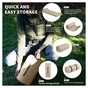 Туристичний килимок Naturehike CNK2450WS020, самонадувний, 200х63х10 см, бежевий (6927595712719) - зменшене зображення 5