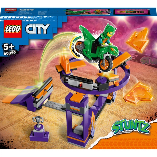 Конструктор LEGO City Stuntz Завдання із каскадерською рампою 144 деталі (60359) - зображення 1