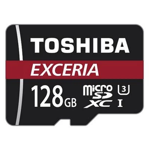 Карта пам'яті Toshiba 128GB microSDXC class 10 UHS-I (THN-M302R1280EA) зображення 1