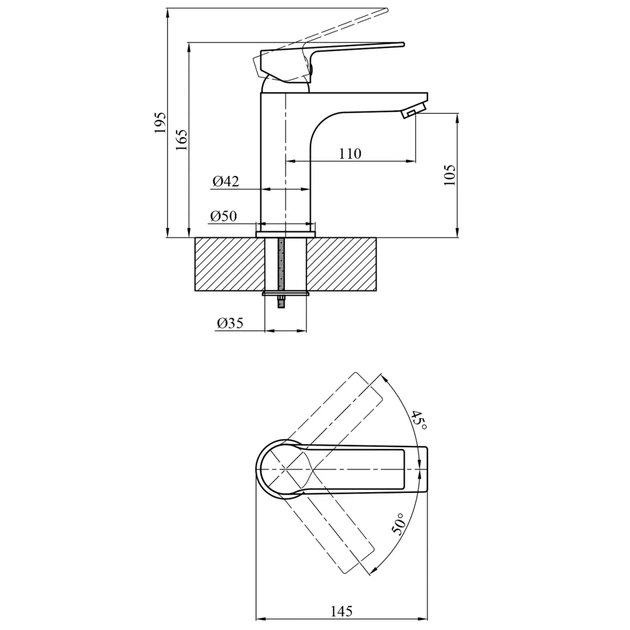 Змішувач Agua Merida-C011 (CV035431) - picture 8