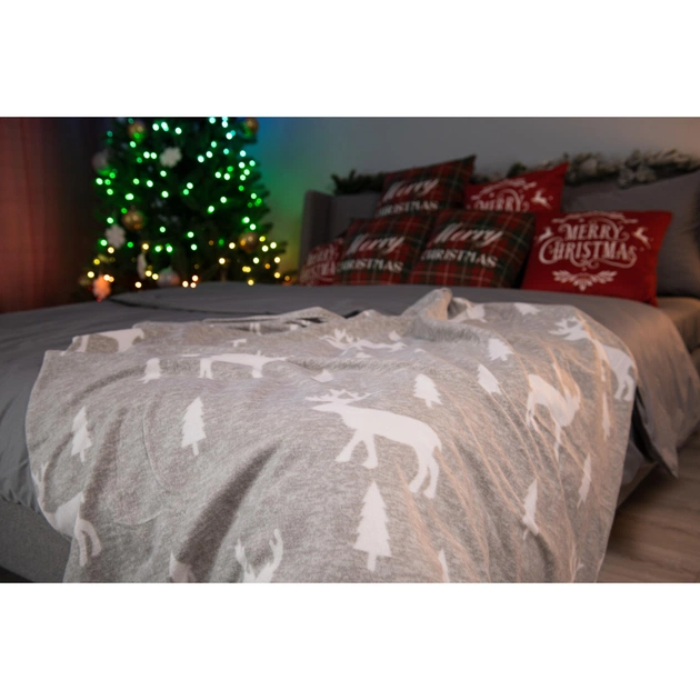 Плед Ardesto Christmas Fleece 130x160см, 100% поліестер, олені (ART0716PB) - picture 4