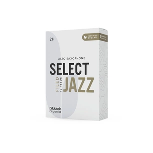 Тростина для саксофона D'Addario Organic Select Jazz - Alto Sax Filed 2H - 10 Pack (ORSF10ASX2H) зображення 1