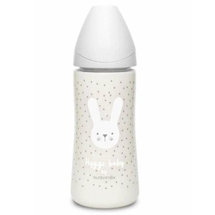 Пляшечка для годування Suavinex Hygge Затишні історії, 360 мл, сірий зайчик (306693) зображення 1