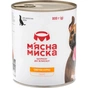 Консерви для собак М'ясна Миска паштет з куркою 800 г (4820255190334) - зменшене зображення 1