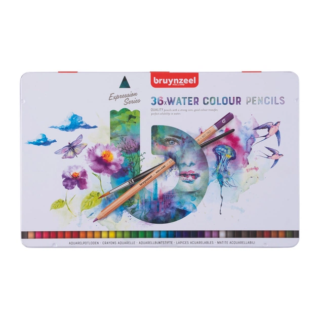Олівці кольорові Bruynzeel EXPRESSION, акварельні 36 кольорів (8712079424985) - изображение 1