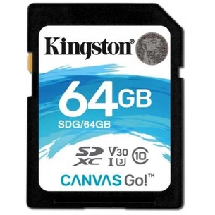 Карта пам'яті Kingston 64GB SDXC class 10 UHS-I U3 Canvas Go (SDG/64GB) зображення 1