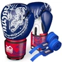 Боксерські рукавички Phantom Muay Thai Blue 14 унцій (PHBG2496-14) - зменшене зображення 1
