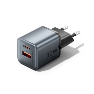 Зарядний пристрій Vention 1xUSB-C PD30W + 1xUSB QC3.0 18W GaN gray (FEWH0-EU) зображення 1