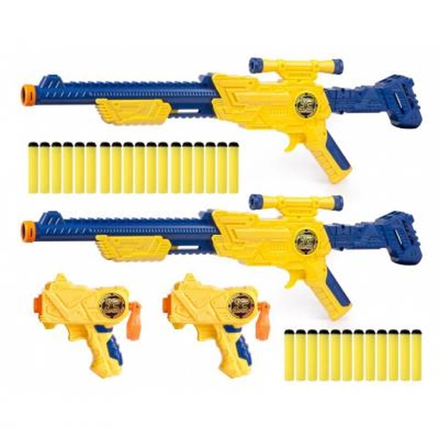Іграшкова зброя Zuru X-Shot Бластер Excel Combo Double Scope and Double Micro 4 шт (3643) - изображение 1