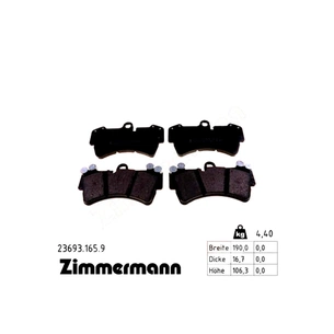 Гальмівні колодки ZIMMERMANN 23693.165.9 зображення 1