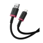 Дата кабель USB 2.0 AM to Lightning 1.0m 2.4A red+black Baseus (P10377801U01-01) - зменшене зображення 3
