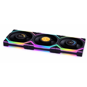 Кулер до корпусу Lian Li UNI Fan SL WIRELESS LCD 120-3, Black (G99.12SLLCD1W3B.00) зображення 1