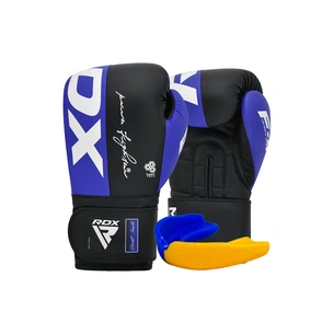 Боксерські рукавички RDX F4 Boxing Sparring Gloves Hook & Loop Blue/Black 14 унцій (BGR-F4U-14OZ) зображення 1