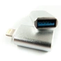 Перехідник OTG USB 2.0 AF to Lightning grey Dengos (ADP-016) - зменшене зображення 2