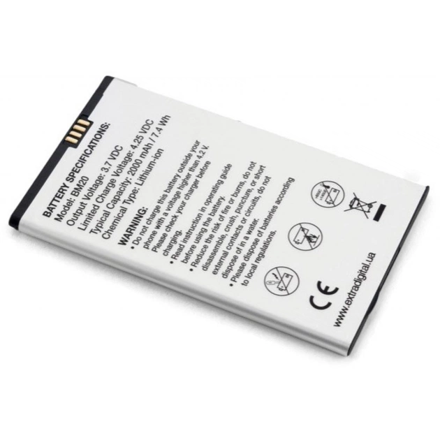 Акумуляторна батарея Extradigital Xiaomi Mi2 (BM20) 2000 mAh (BMX6438) - picture 4