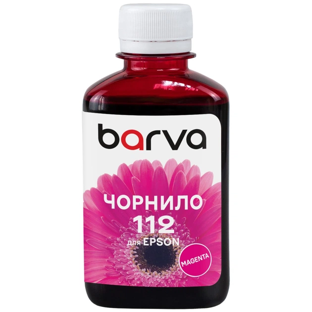 Чорнило Barva Epson 112 180мл, Pigm. Magenta (E112-958) - изображение 1