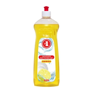 Засіб для ручного миття посуду #1 Лимон 1 кг (4820270631324) зображення 1