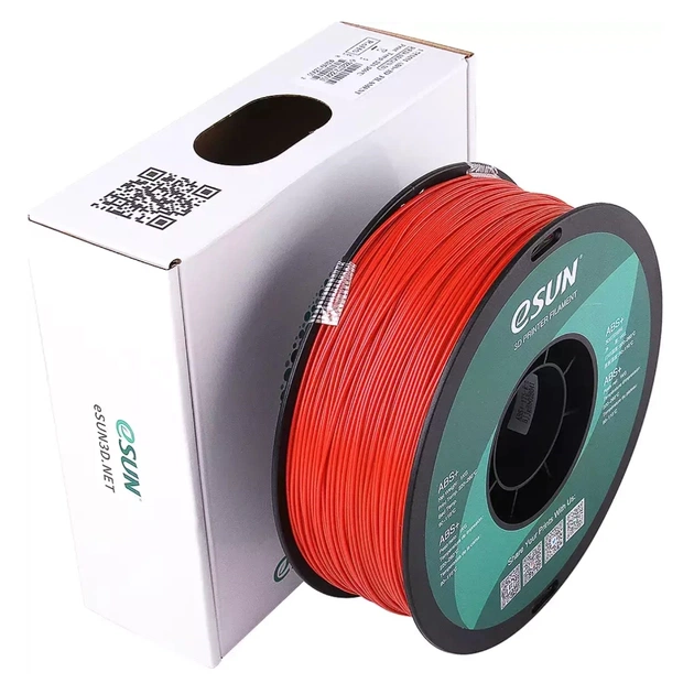 Пластик для 3D-принтера eSUN ABS+, 1кг, 1.75мм, RED (ABS+P175R1) - зображення 1