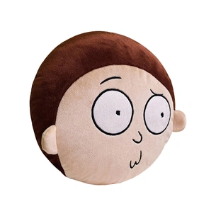 М'яка іграшка WP Merchandise Rick and Morty Morty's face обличчя Ріка 36 см (FRMMORPIL22GN002) зображення 1