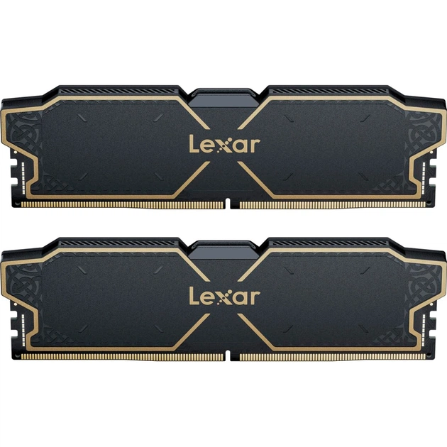 Модуль пам'яті для комп'ютера DDR5 32GB (2x16GB) 6000 MHz Thor Black Lexar (LD5U16G60C38LG-RGD) - зображення 1