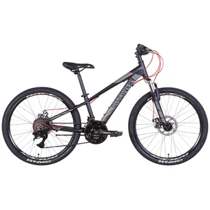 Велосипед Discovery 24" Qube AM DD рама-11,5" 2022 Black/Red (OPS-DIS-24-301) зображення 1