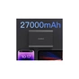 Батарея універсальна Choetech 27000mAh, PD/3.0/100W, USB-C*2/100+100W, USB-A*2/QC3.0/22.5W (B635-BK) - зменшене зображення 6