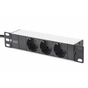 Силовий блок Digitus 10" 1U, 16A, 230V 3xSchuko, вилка Schuko (DN-95411) - уменьшенное изображение 1