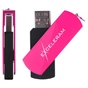 USB флеш накопичувач eXceleram 128GB P2 Series Rose/Black USB 3.1 Gen 1 (EXP2U3ROB128) - зменшене зображення 4