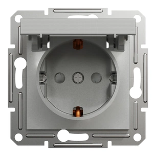 Розетка Schneider Electric ASFORA з кришкою, алюміній (EPH3100161) изображение 1