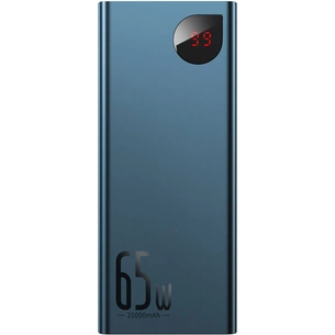 Батарея універсальна Baseus Adaman Metal 20000mAh, PD/65W, QC/3.0, +cable USB to Type-C (PPIMDA-D03) зображення 1