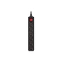 Мережевий фільтр живлення REAL-EL RS-6 Protect M 3m, black (EL122300034) - зменшене зображення 2