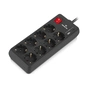 Мережевий подовжувач REAL-EL RS-PROTECT 805 1.8m, black (EL122300042) - зменшене зображення 4